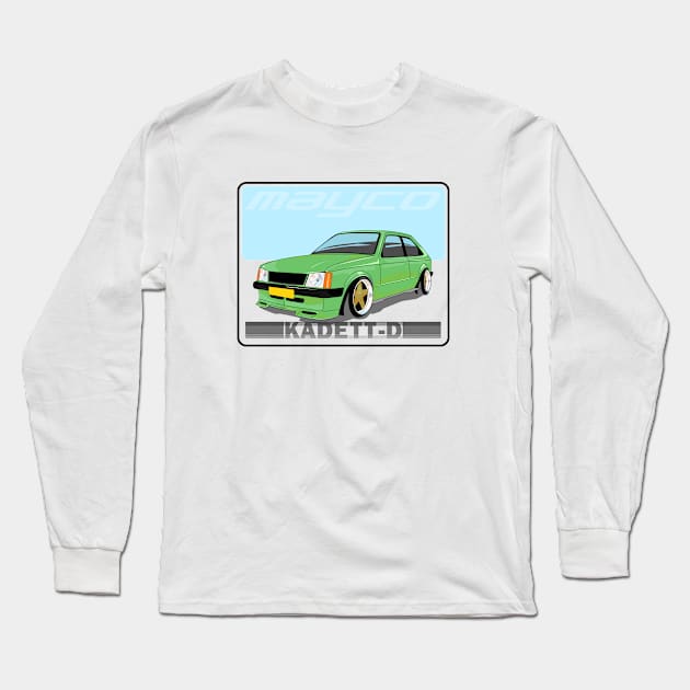 Opel Kadett D Vauxhall Astra 1 tuned Long Sleeve T-Shirt by MAYCO DESIGN